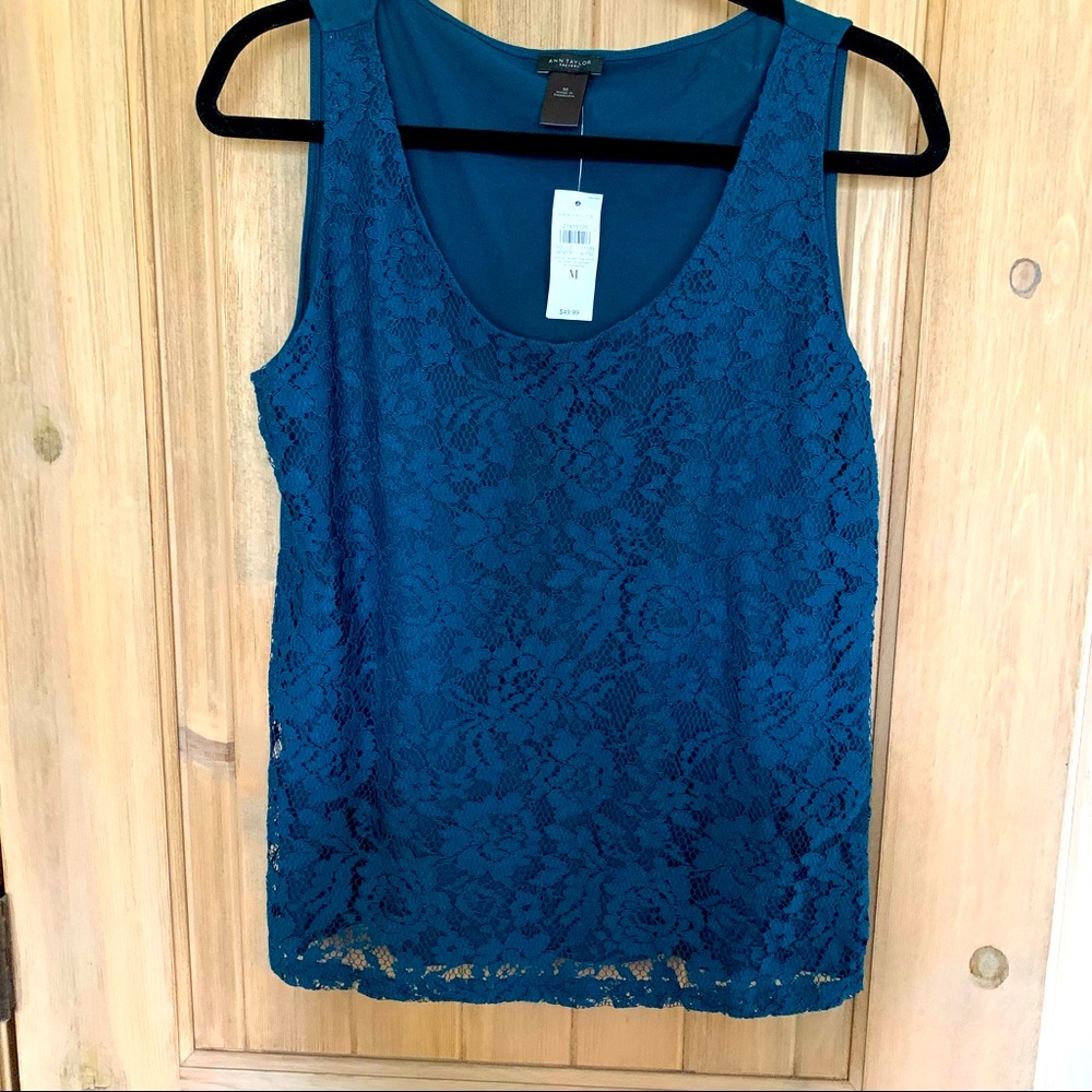 Ann Taylor Lace Tank Top
